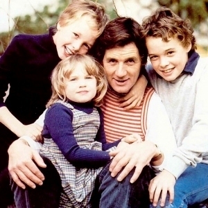 Palin e seus filhos Tom, William e Rachel