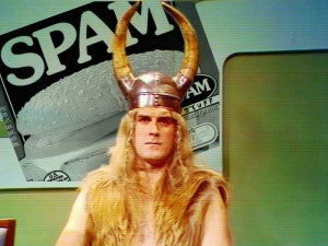 Monty Python vestido de vikings